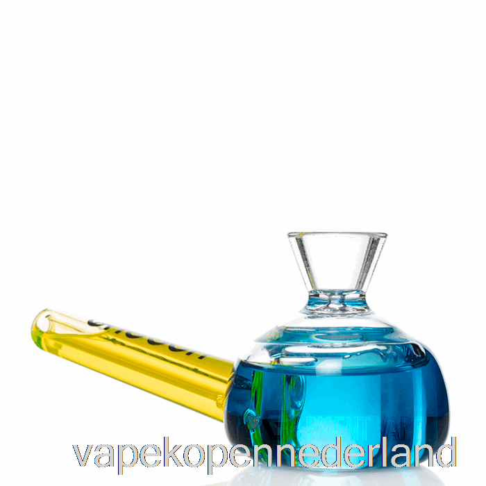 Elektronische Sigaret Vape Cheech Glas Dubbel Broodje Invriesbare Handpijp Blauw / Groen